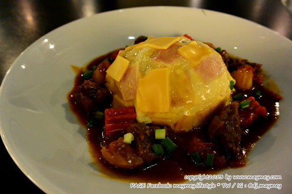 ข้าวไข่ข้นแฮมชีส สตูว์เนื้อ My Cafe’ Thai Music Gallery