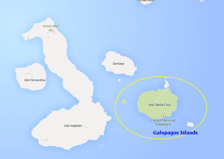 map Galapagos